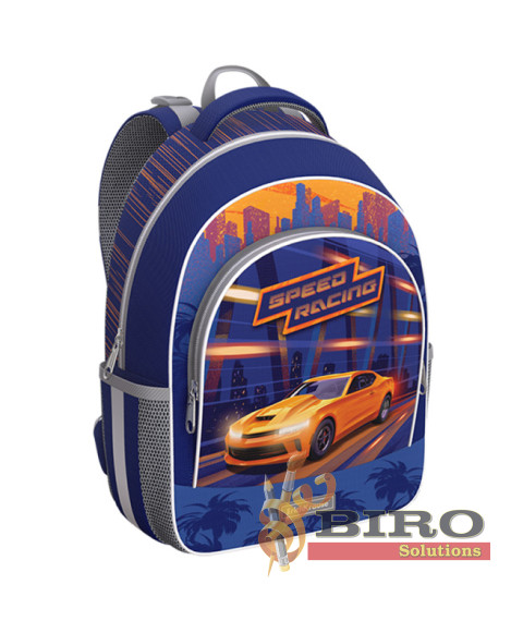 Ghiozdan ErichKrause ErgoLine cu centura la piept, 15L, Sport Car